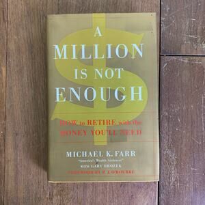 A‎ Million is Not Enough 2008 Michael Farr Finance Planning Advice hardback book